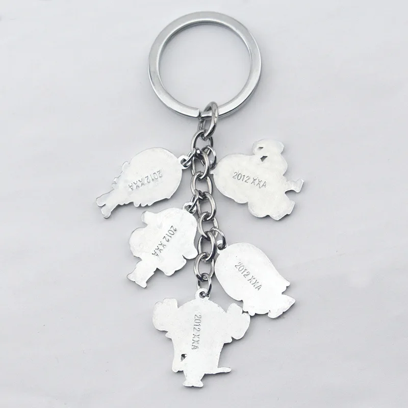 

New Style Animation Key Chain One Piece Cartoon CharacterModel Keychain Straw Hat Joba Keyring Metal Key Pendant Gift