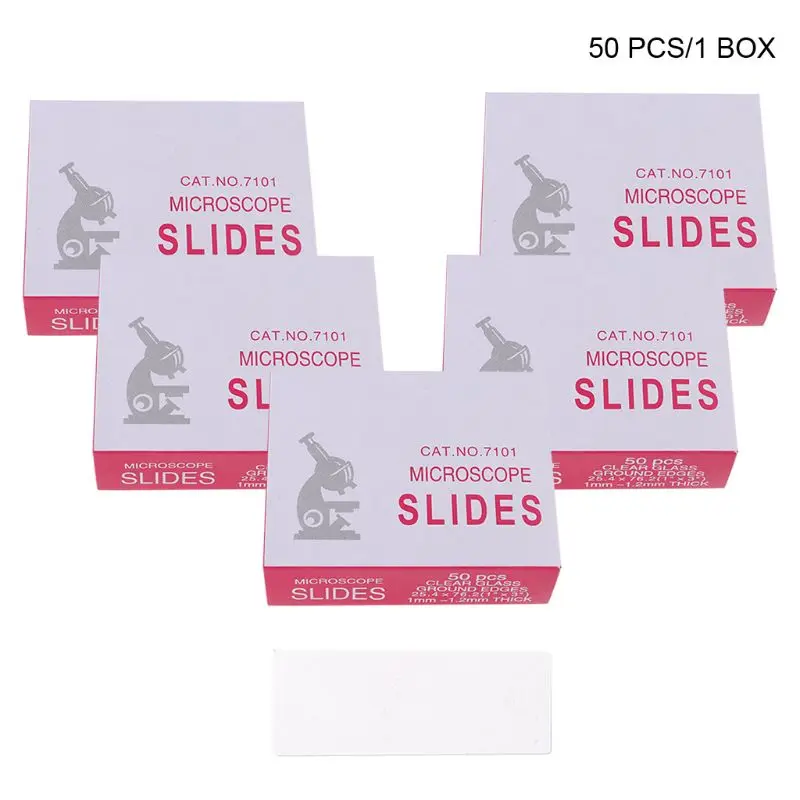 

50 шт. 7101 полированные края микроскоп слайды для подготовки образцов стекла