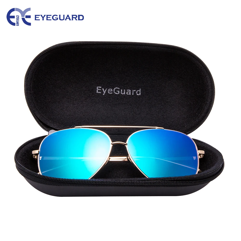 

EYEGUARD Fashion Mirror Flat Lens Metal Frame Sunglasses for Men and Women