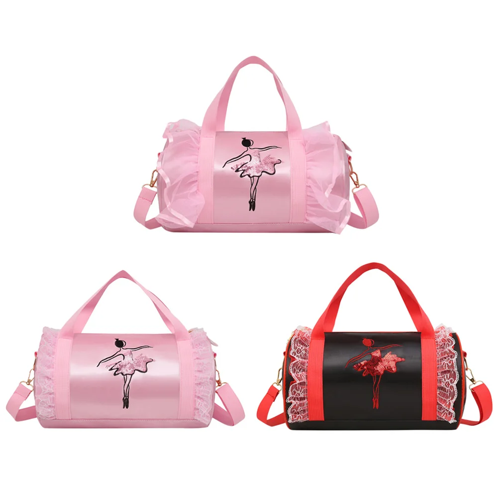 

Girls Latin Dance Tote Bags Ballet Backpack Costume Clothes Shoes Dress Handbag Dancewear Organizer Crossbody Pouch