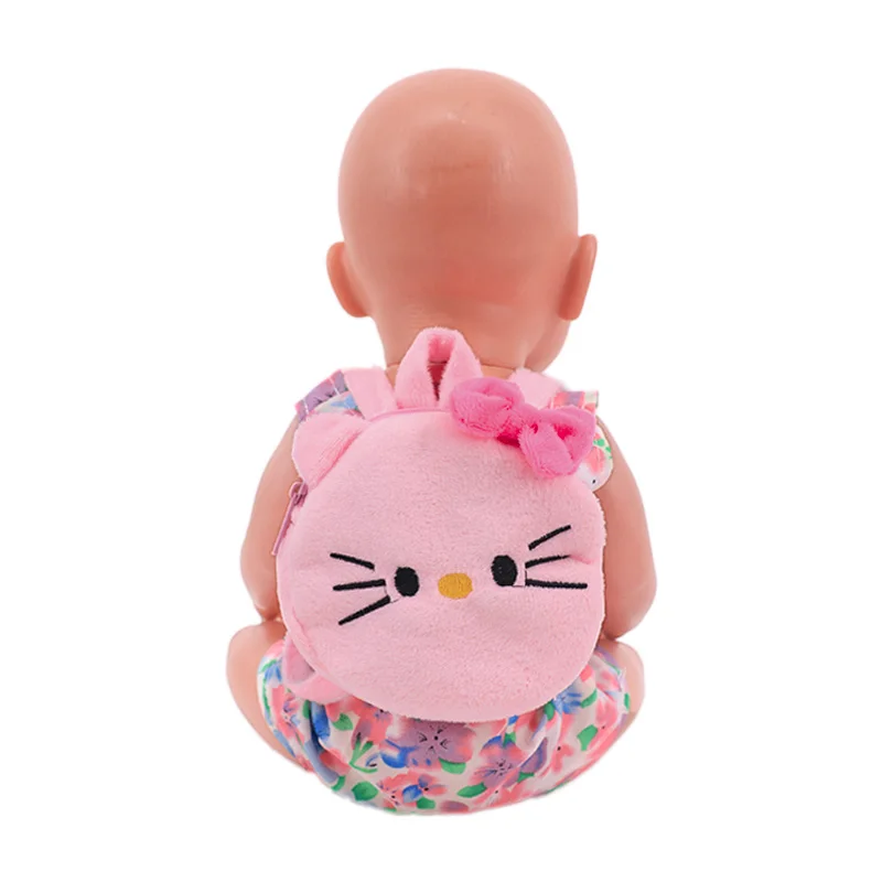 Женский милый рюкзак на молнии с мультяшной куклой подходит для новорожденных 43