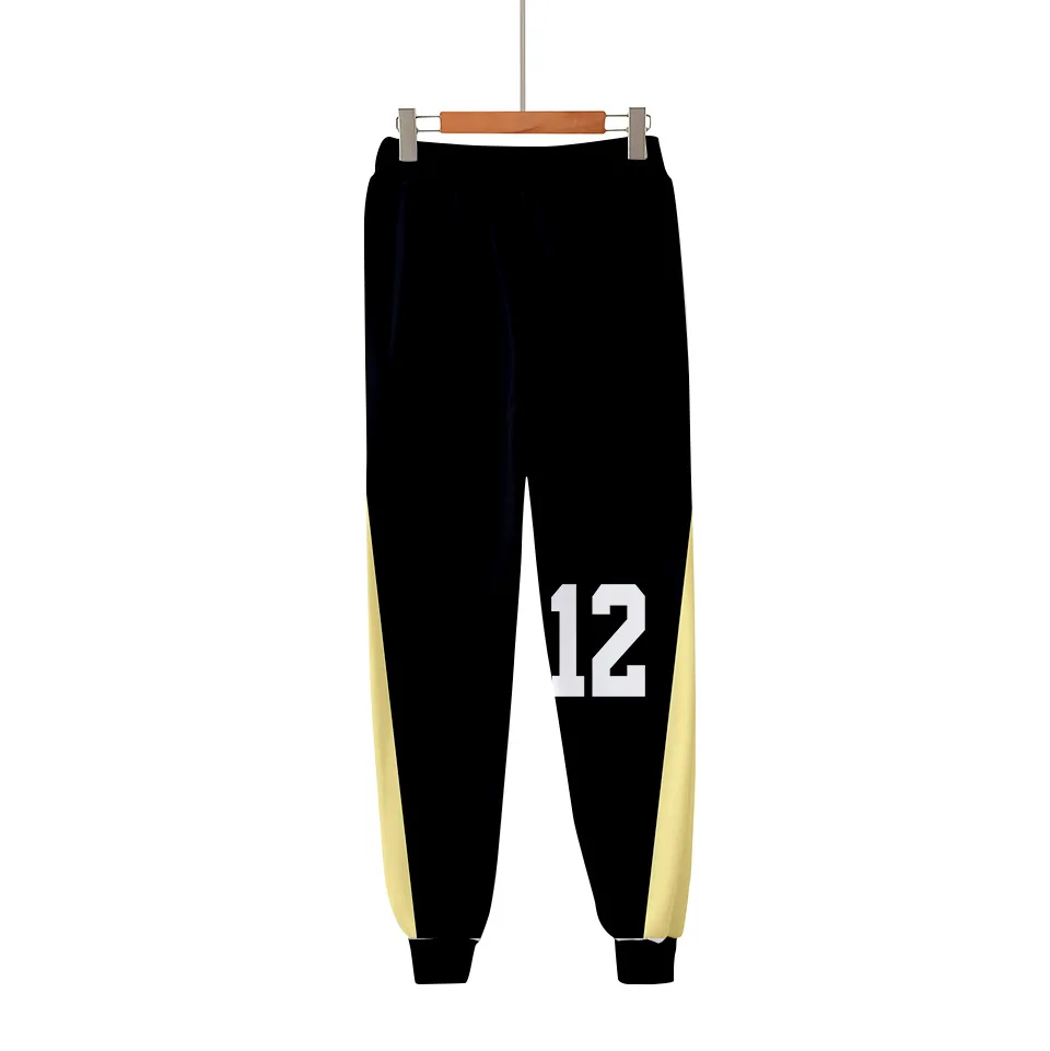 

Anime Haikyuu Joggers Pants Men / Women Casual Pants Hip Hop Sweatpants Cosplay Costumes Trousers Fashion 3D Mid Full Length