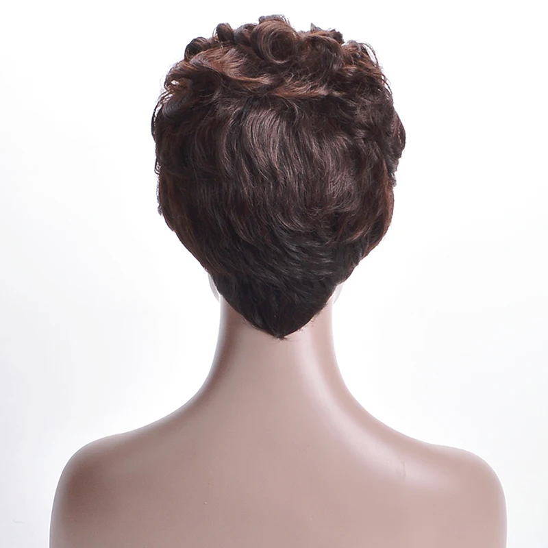 MSIWIGS женские афро короткие передние кудрявые Омбре Светлые Коричневые черные