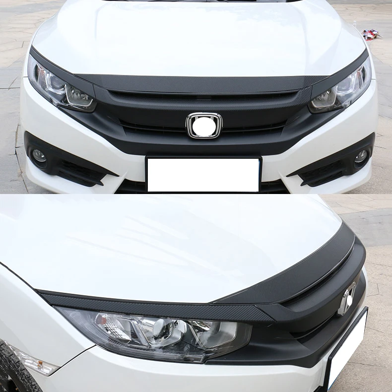 9 шт. решетки для текстурного гриля и капота из углеродного волокна Honda Civic 10 2016-2019 |