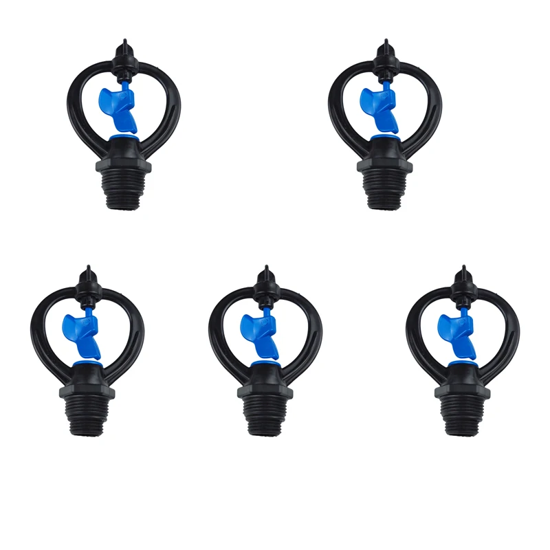 

1/2 And 3/4 Inch Lawn Watering Sprinkler 360 Degree Irrigation Automatic Rotary Nozzle Sprinkler For Garden Supplies 1/2/5 Pcs