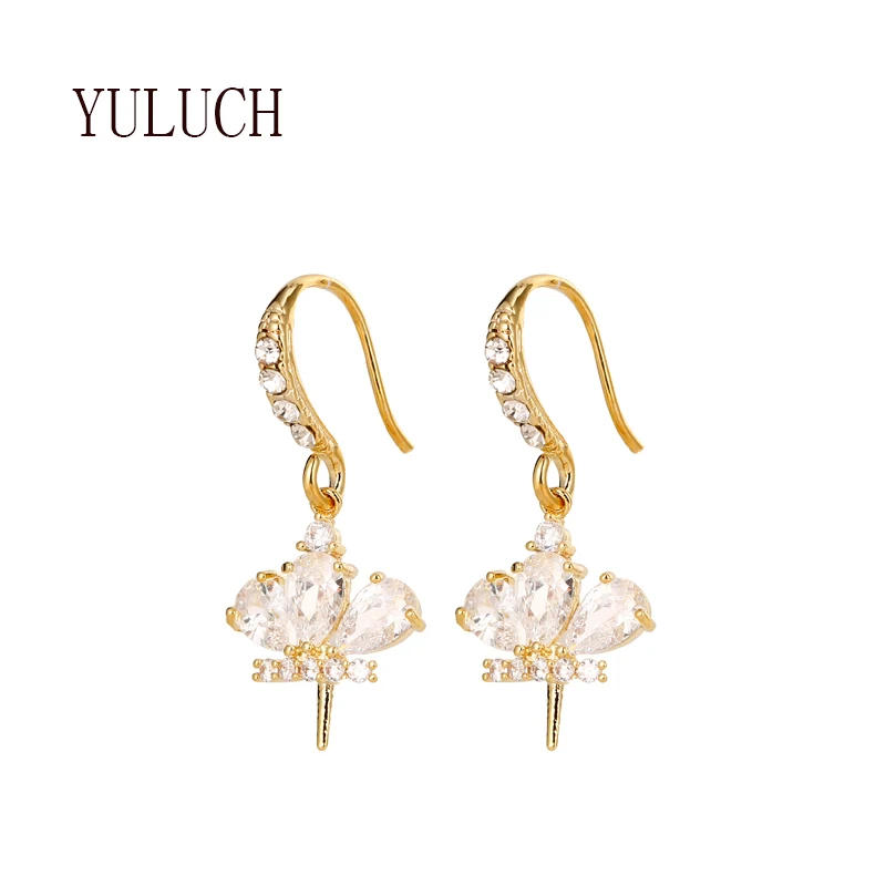 

YULUCH copper earrings for women elegant Jewellery Shiny girls part earring fashion Alloy accessories