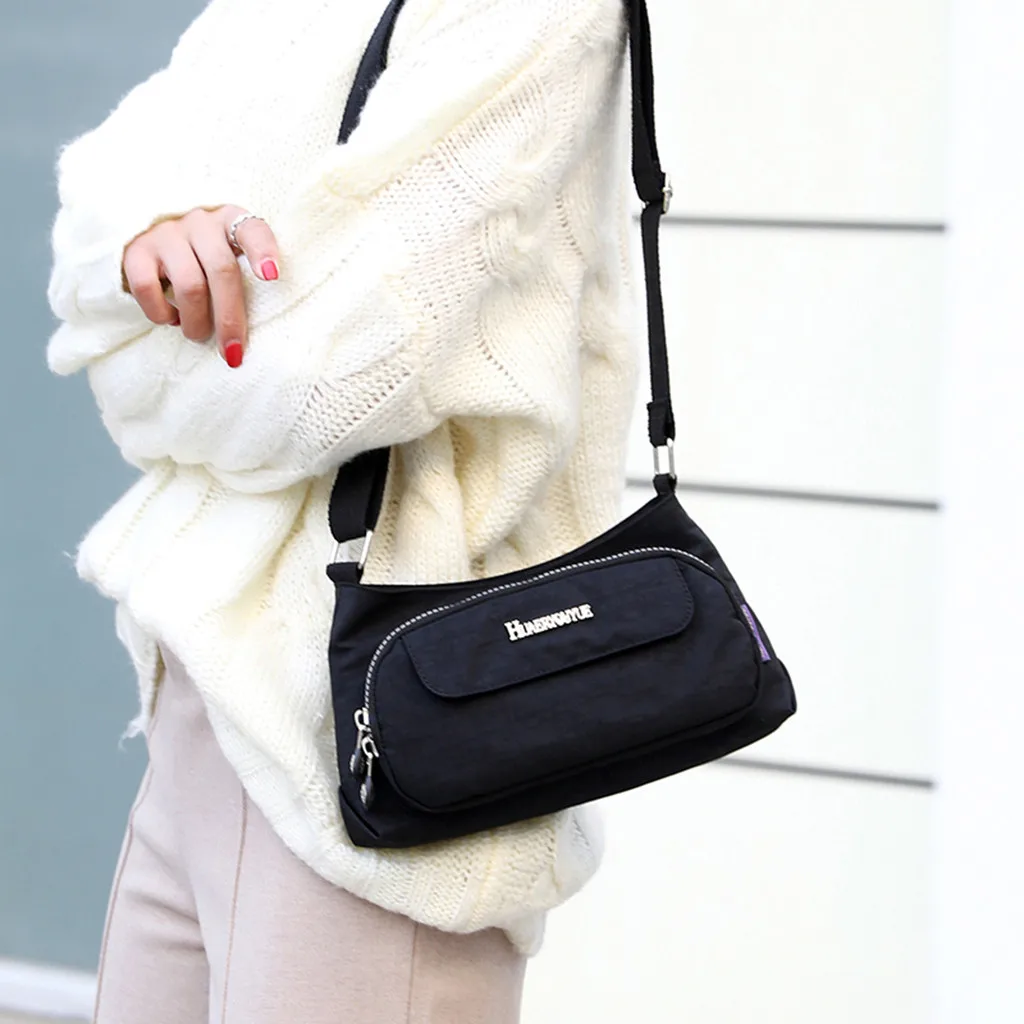

Women Shoulder Bag Waterproof Elegant Daily Nylon Shopping Bags Casual Handbag Large Capacity Travel Hand Bag High Quality Bag
