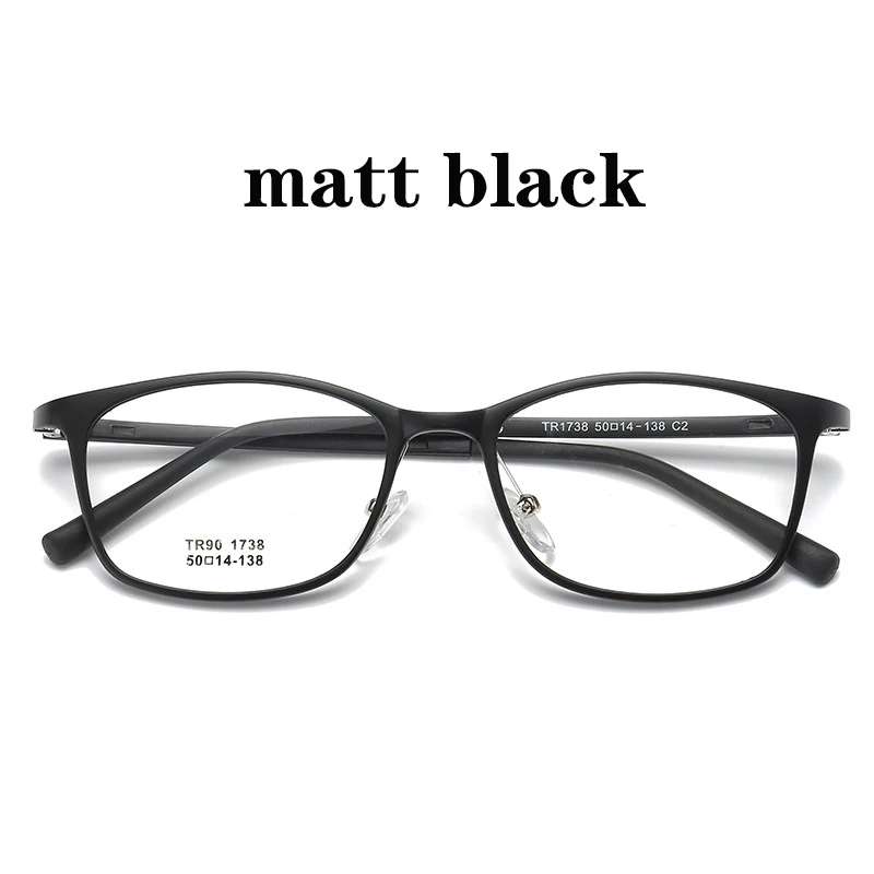 TR90 очки овальные oculos de grau feminino очки с диоптриями при близорукости оправа lentes аксессуары mujer opticos para mujer - Цвет оправы: Matt black