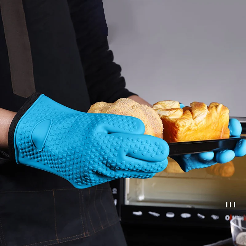 Силиконовые перчатки термостойкие для микроволновой печи Нескользящие
