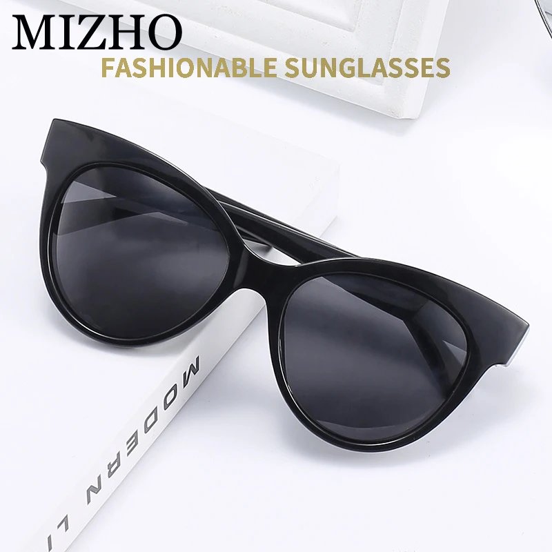 

MIZHO 2022 BLACK Plastic Polaroid Cat eye Sunglasses Ladies Brand Design Sexy Vintage Tiny Sun glasses For Women Polarized
