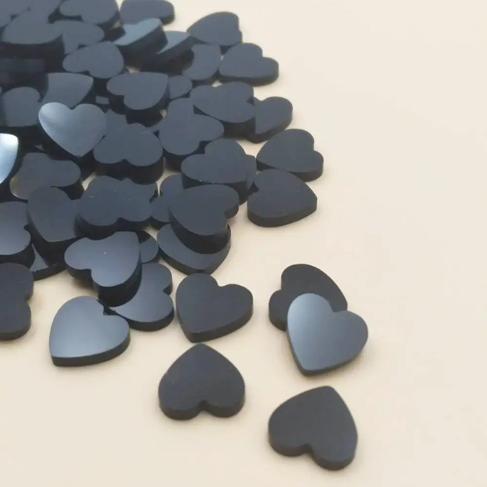 100 намоток Flat сердце черный красный Агат Кабошоны камень Натуральный кабины