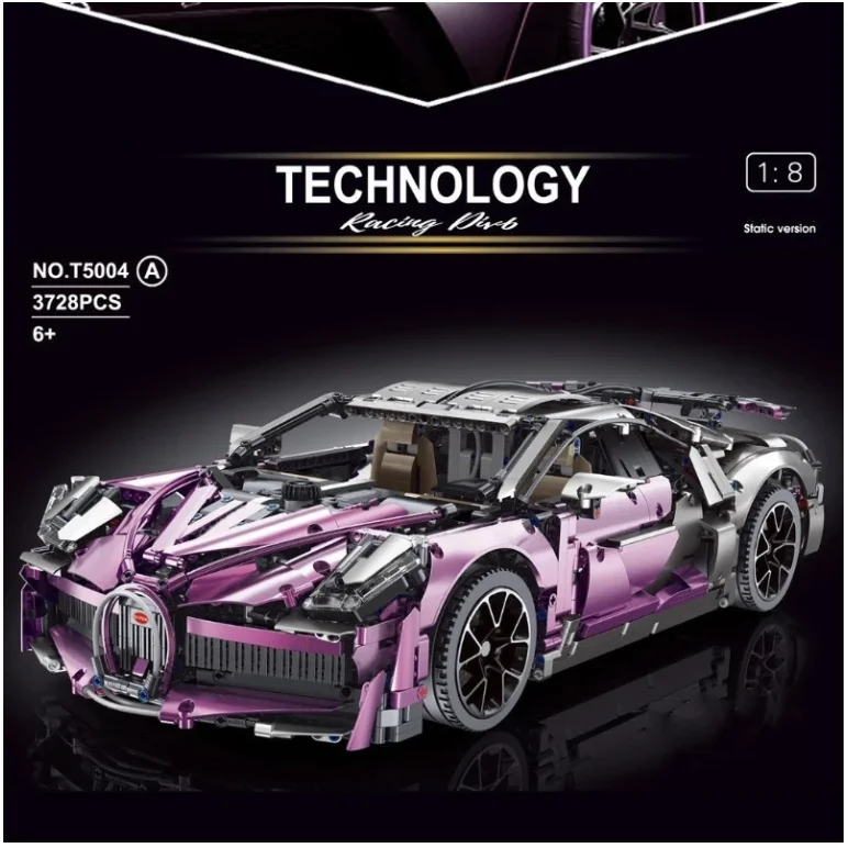 

2021 T5004 Divo Hypercar Супер гоночный автомобиль подходит для MOC 68108 42083 высокотехнологичная модель строительные блоки игрушка день рождения Дети Ма...