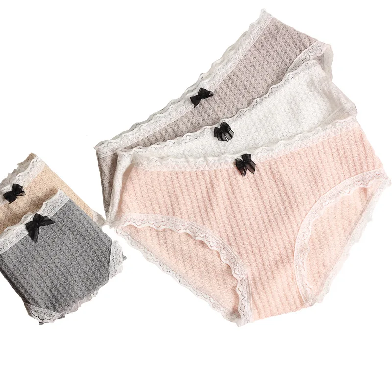 Японская Студенческая Мягкая дышащая ткань леди чистый хлопок нижнее белье