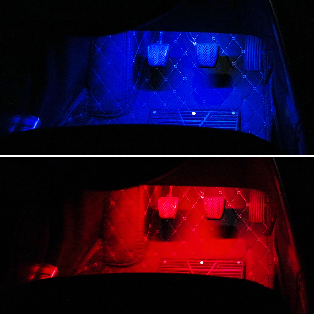 Светодиодсветодиодный лента RGB для салона автомобиля Декоративный Напольный
