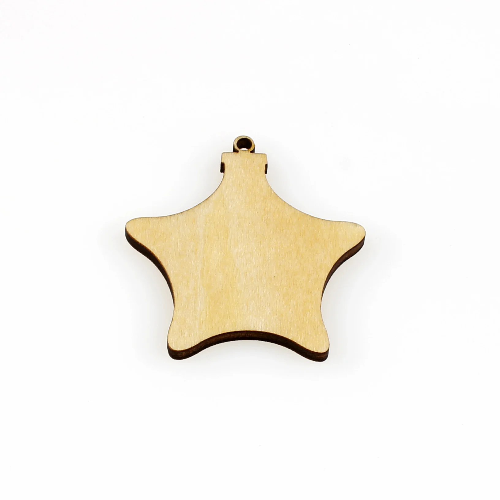 

Форма пятиконечной звезды, лазерная талисмана, рождественские украшения, силуэт, без рисунка, 25 штук, деревянная форма (1730)