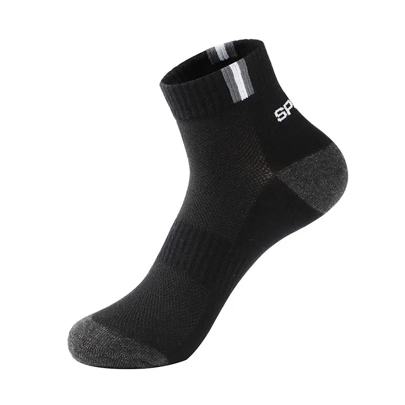 

6 Pair High Quality Men Ankle Socks Breathable Cotton Sports Socks Mesh Casual Athletic Summer Thin Cut Short Sokken Size 38-45