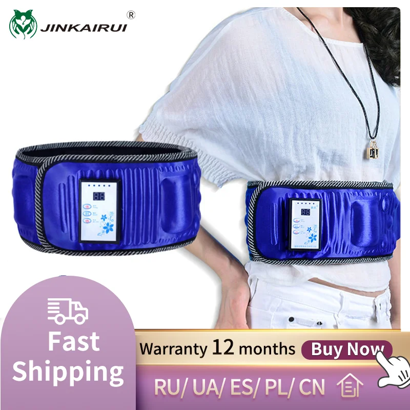 

Jinkairui Abdomen BodyAbdominal Belly Muscle Waist Trainer Stimulator Electric Vibration Slimming Belt Loss Weight Fat Burning