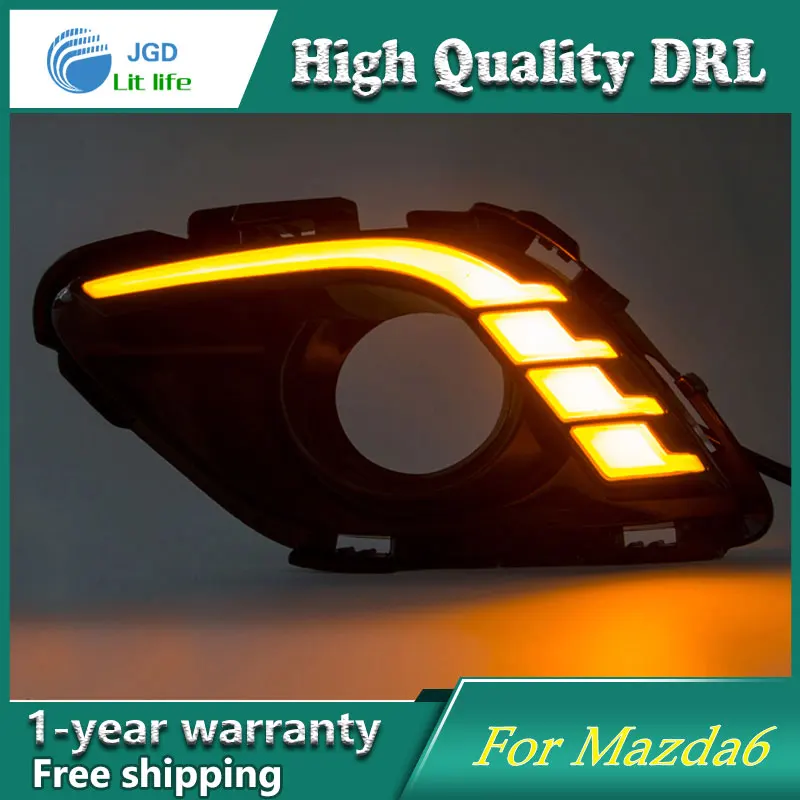 Бесплатная доставка! 12 В 6000k светодиодный дневный ходовой светильник чехол для