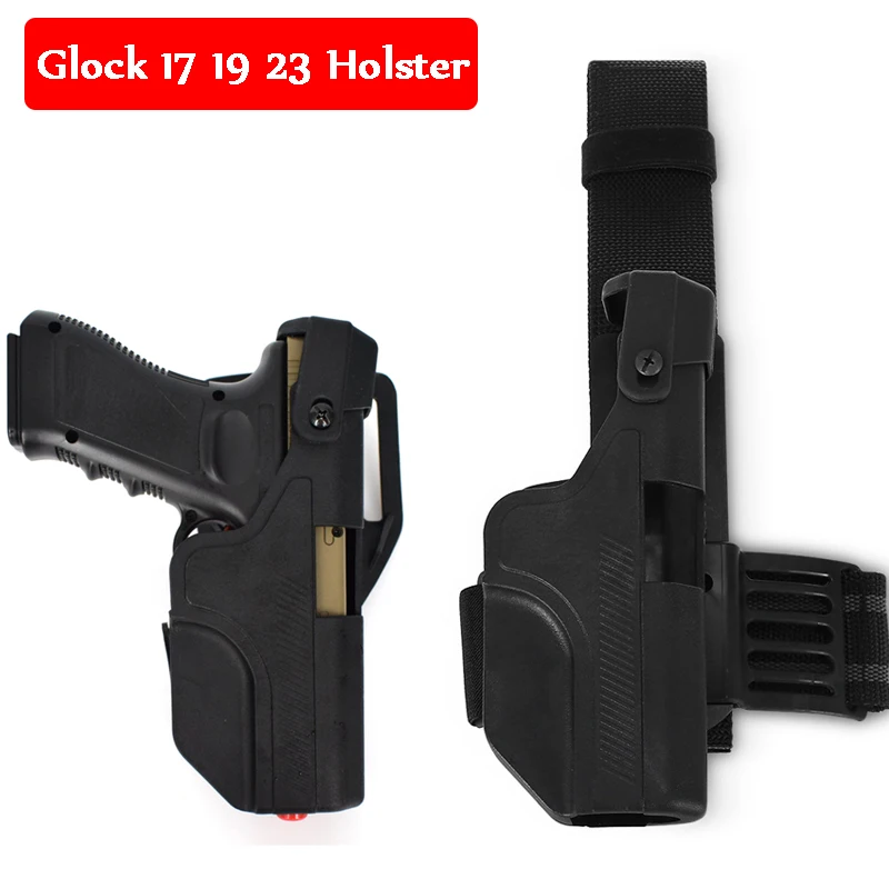 Новый стиль тактическая Шестерня Glock 17 19 23 Пистолет Пояс/Ножка Кобура Правая рука