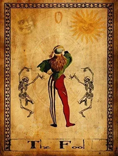 

Tin Sign The Fool Tarot Card Metal Sign 12" x 18"
