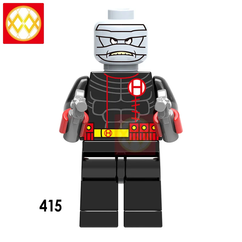 XH415 Hello Boy Ghost мотоциклист Гидра строительные блоки Surfur Firestorm Robocop Blade Supervillians красные игрушки в форме черепа детские подарки - Цвет: XH415