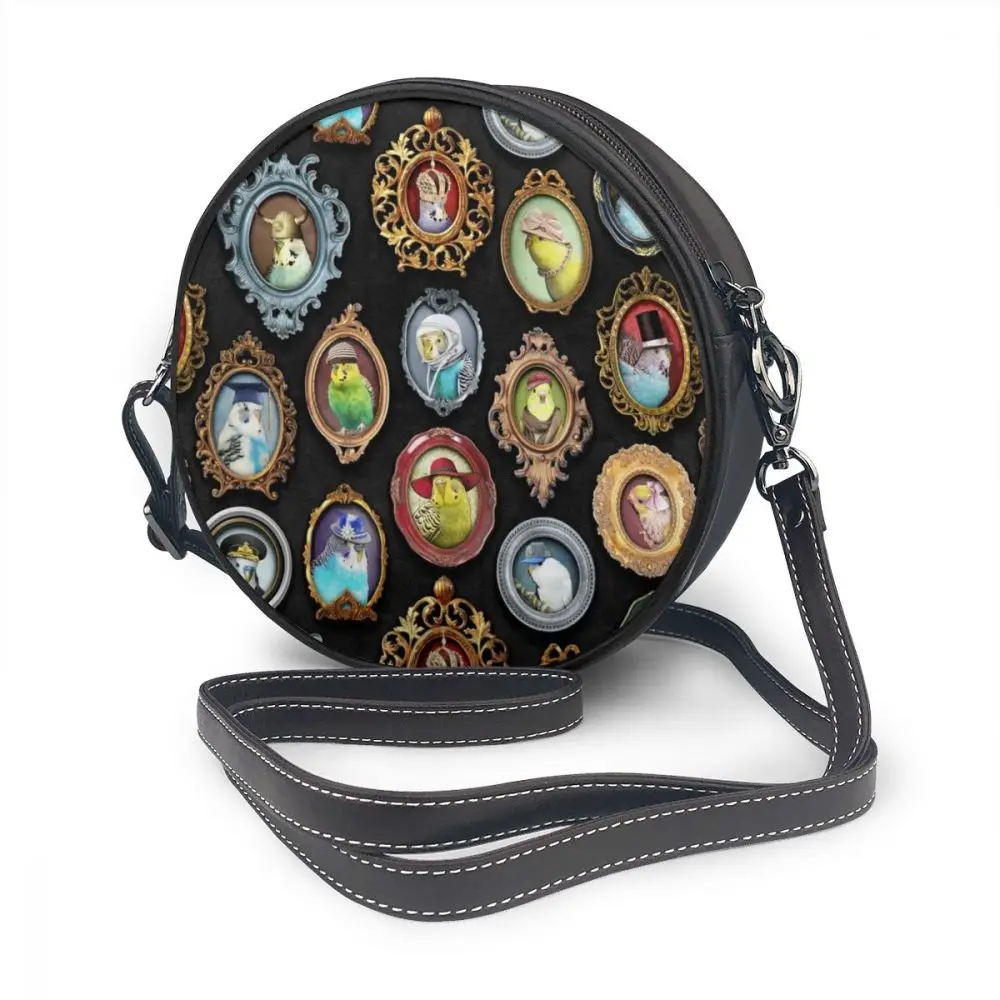 

Сумка через плечо с попугаем, кожаная сумка для путешествий, трендовые женские сумки, высокое качество, узорный круглый кошелек