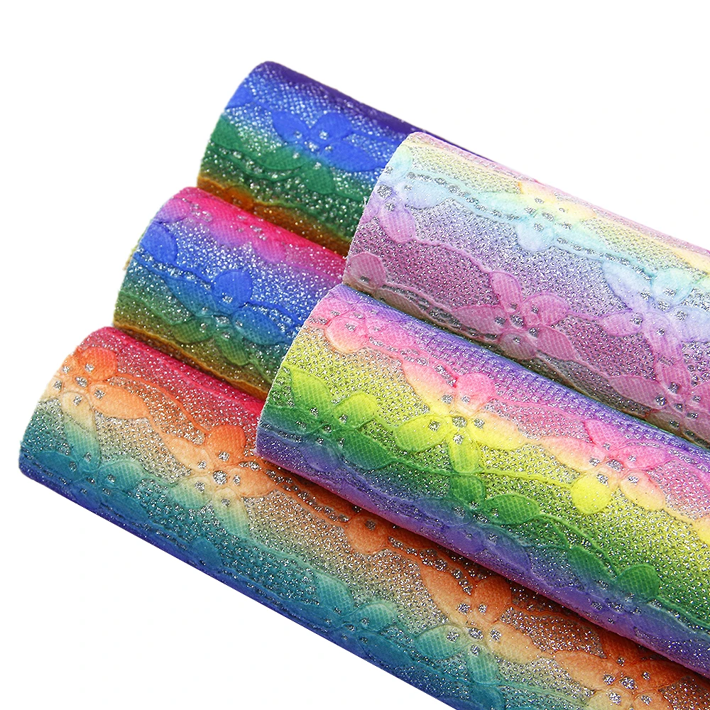 Дэвид аксессуары 20*33 см 1 шт. Радуга тонкая синтетическая кожа листов поделки