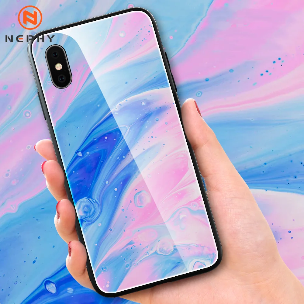 Роскошный Уникальный чехол из закаленного стекла для iPhone 11 Pro Max XS XR X 10 6 S 8 7 Plus SE 2020