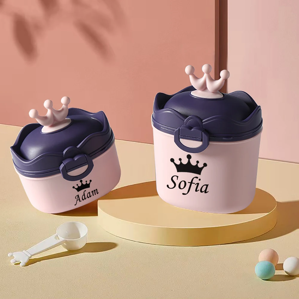 Персонализированная портативная коробка для хранения детского питания с любым