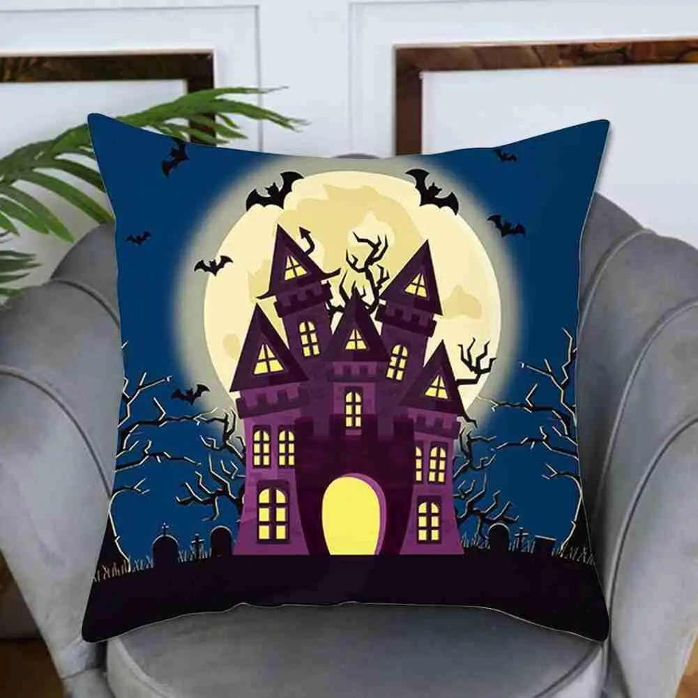 

​45*45cm Pumpkin Halloween Cushion Cover Pattern Pillow Covers Decorative Sofa Pillowcover Case Decoration Throw Home Pillo H5G8