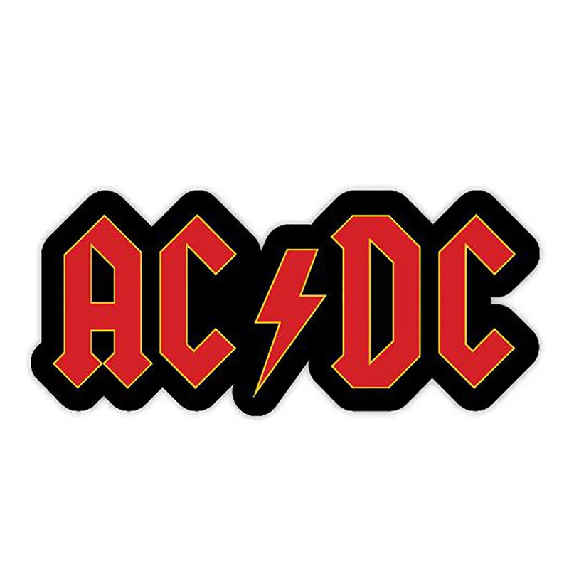 

Car Sticker DCAC DC AC Music Sticker Vinyl Decal Funny Car Sticker for Car Truck Window Bumper Laptop Decals Decoration 13*5.8CM
