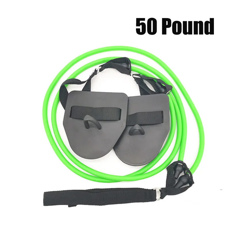 

Swimming Arm Strength Trainer with Swim Paddle Fins Swimming Resistance Exercise Bands Set for Swimming Stretch Belt BHD