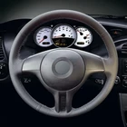 Черная искусственная кожа Чехол рулевого колеса автомобиля для BMW E39 E46 325i E53 X5