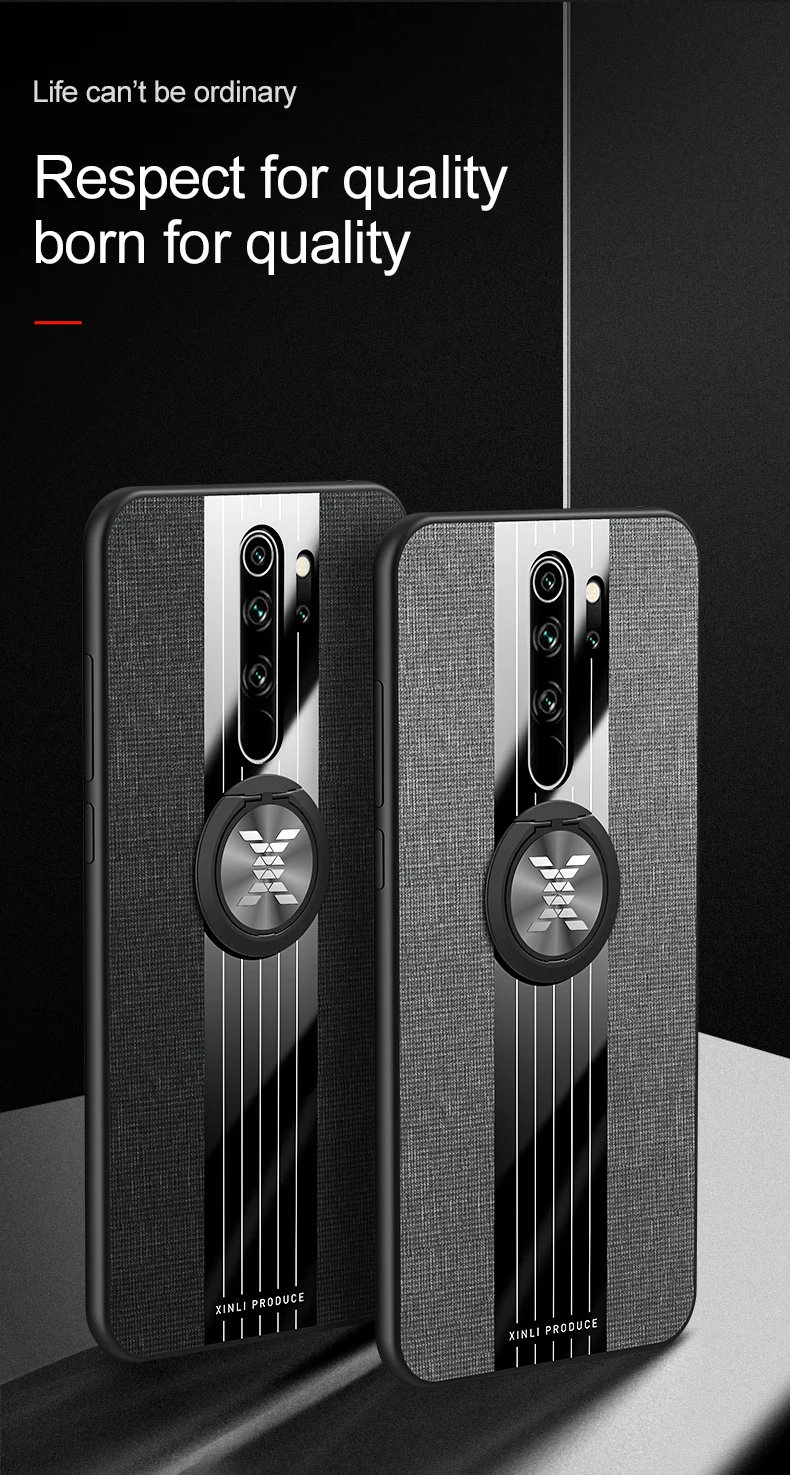 KONSMART Роскошный чехол для телефона для Xiaomi Redmi Note 8 Pro палец кольцо благородный противоударный защитный чехол xiomi Redmi Note 8Pro Note8