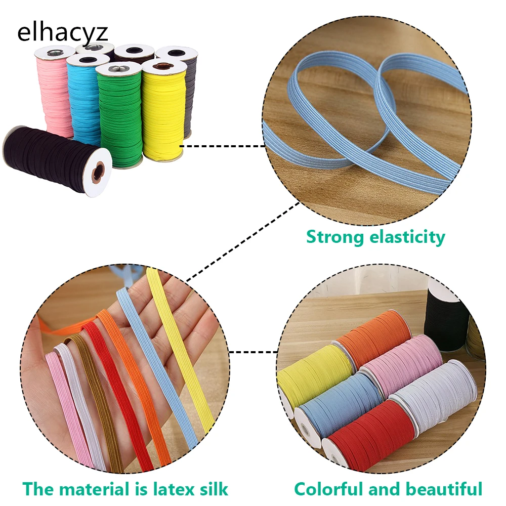 Лента эластичная плоская 5 метров 3/6 мм |