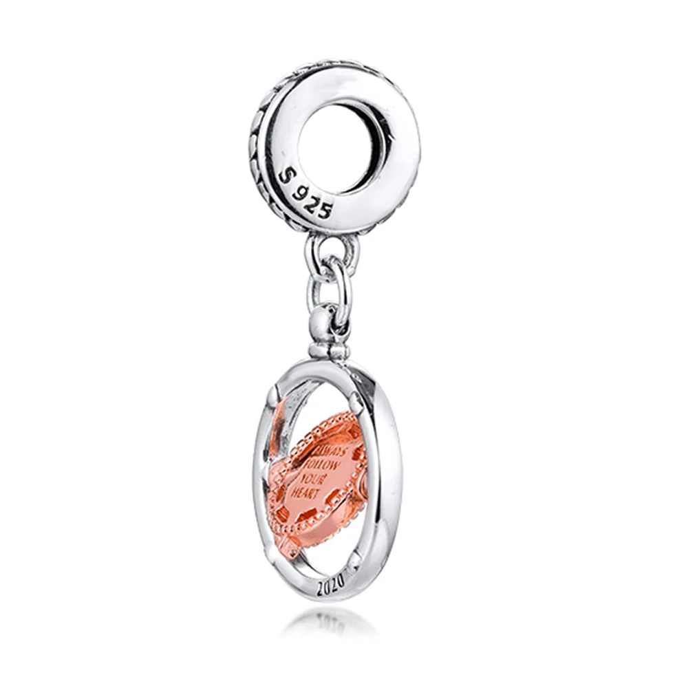 QANDOCCI 2020 День Святого Валентина Подходит для Pandora шармы браслеты 925 пробы