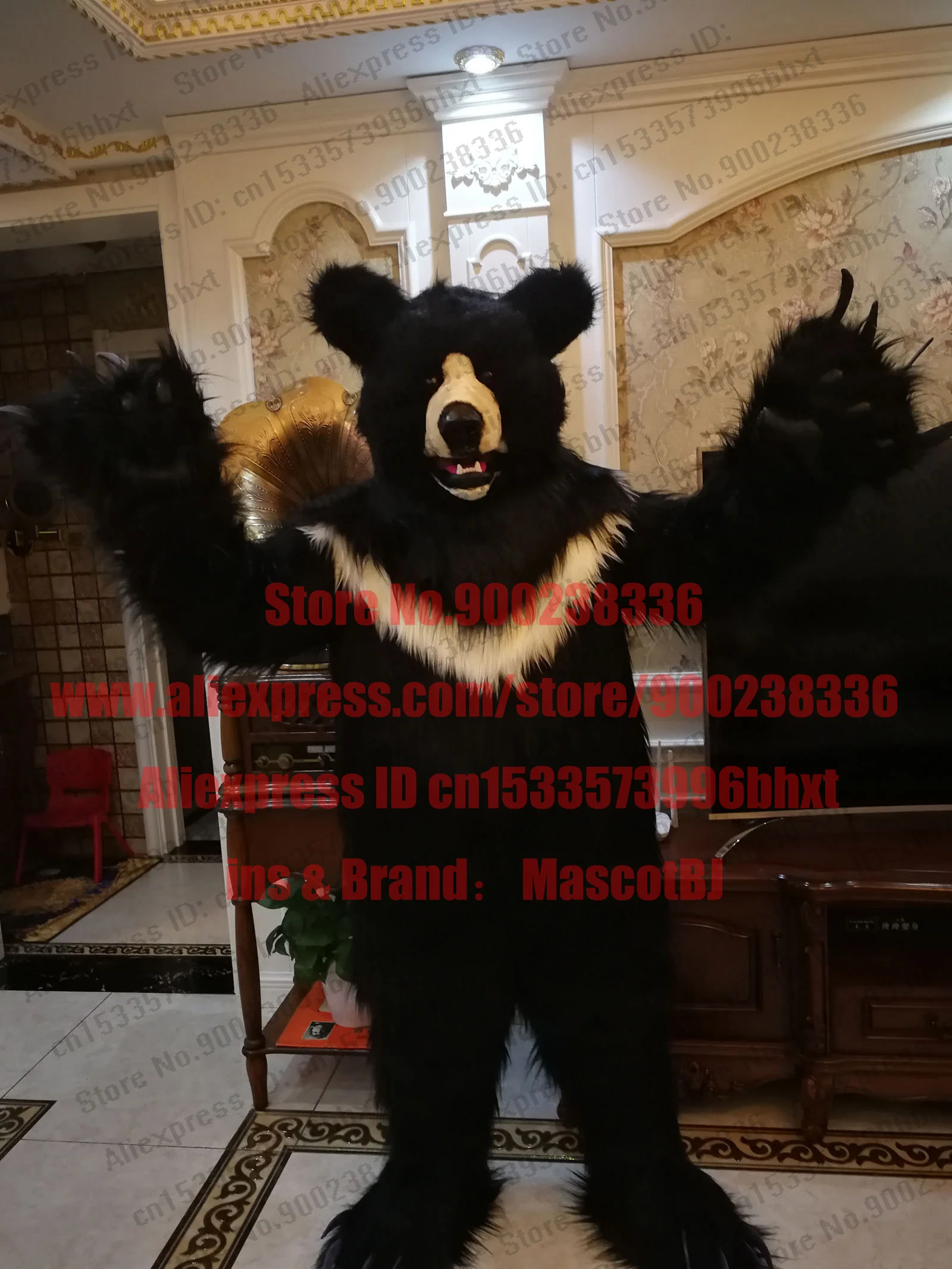 Съемные губки 3-D Eyes Fursuit Black Huksy Dog костюмы для ног гризли Полярный коричневый