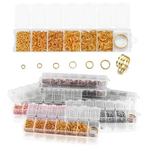 975 шт.компл. 4, 5, 6, 7, 8 мм, Открытое кольцо, открытые кольца, соединители, сделай сам, для ожерелья, цепочки, комплекты для изготовления ювелирных изделий, наборы аксессуаров для поиска