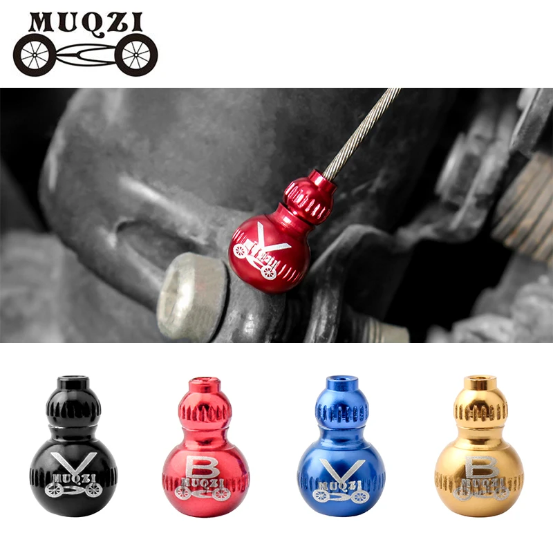 

MUQZI 2PCS Bike Brake Shifter End Cap Aluminum Alloy Inner Gear Shifting Cable Tips Wire End Cap MTB Road Cycling Parts