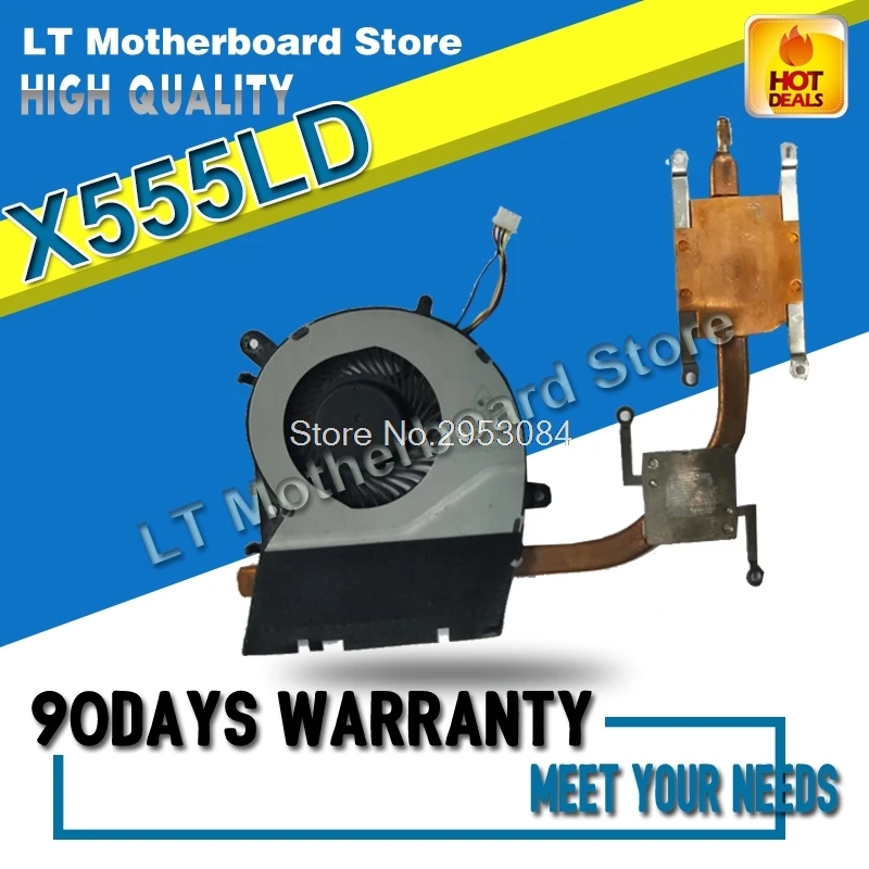 

For X555LD X555LP X555LJ X555LF X555LI X555L A555L K555L F555L CPU copper radiator module Cooling Heatsink Motherboard