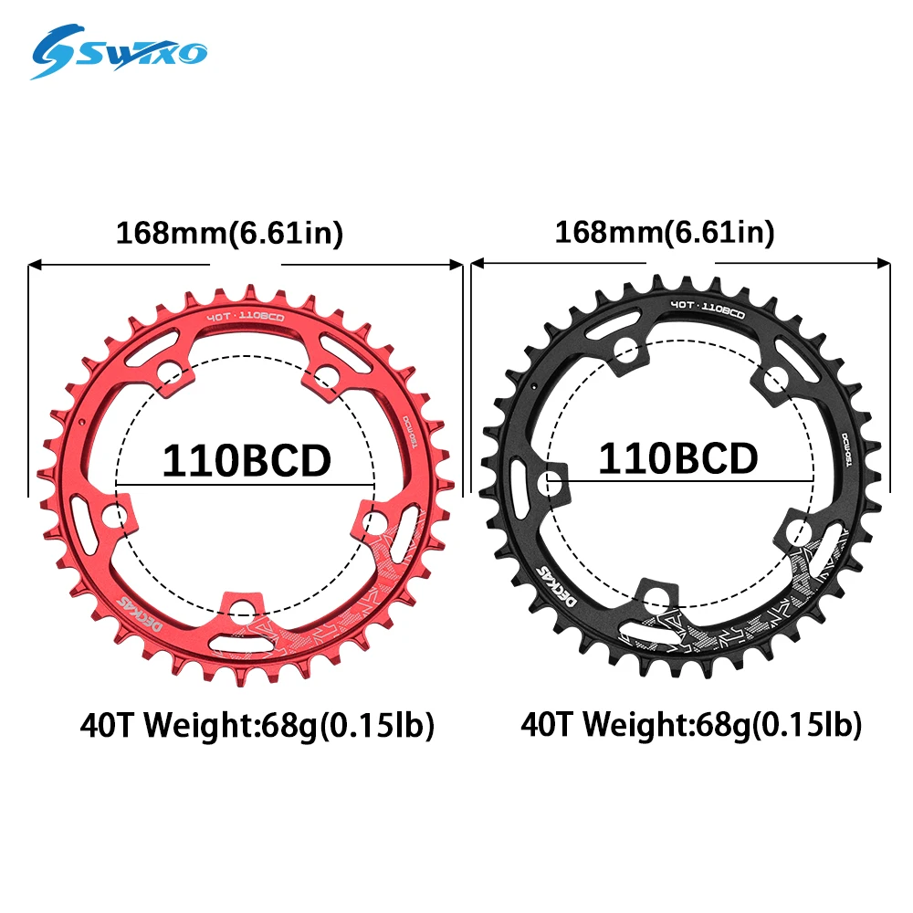 Передняя звезда для шоссейного велосипеда SWTXO DECKAS 110BCD из алюминиевого сплава