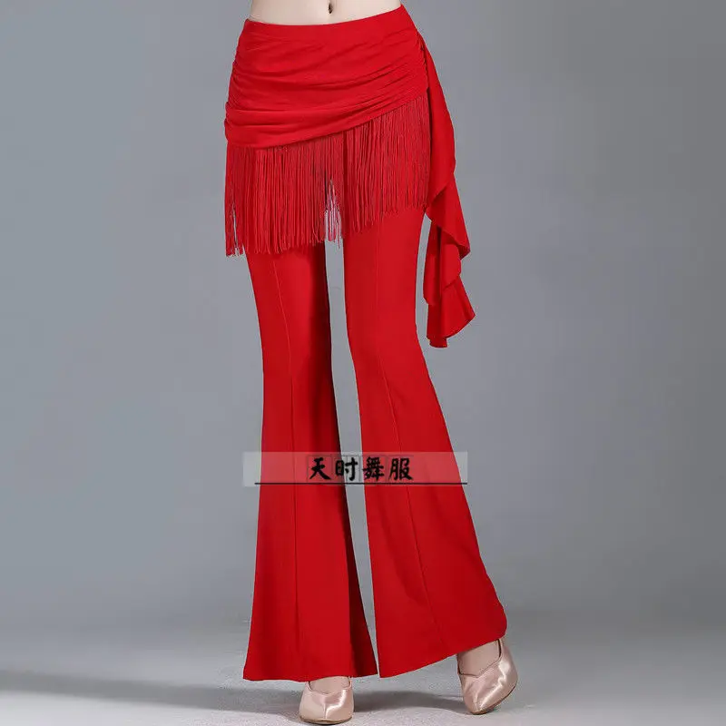 

Tianshi square dance dress pants women's elastic Dance Dress Latin dance pants practice performance mini trumpet pants