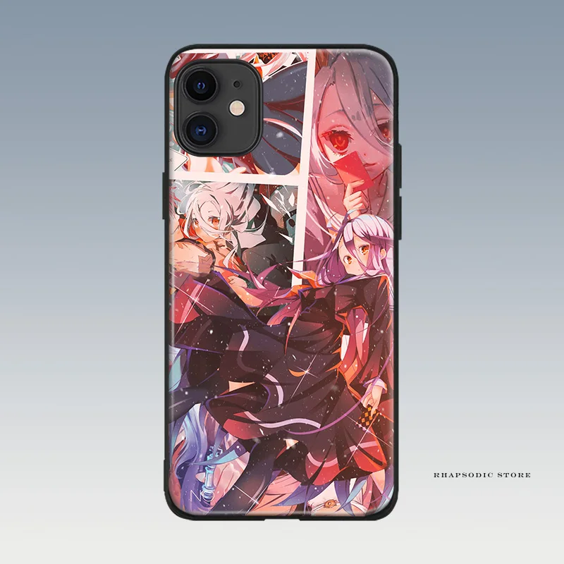 Shiro мягкий силиконовый чехол для телефона с аниме No Game Life iPhone 6 6s 7 8 Plus X XR XS 11 Pro Max |