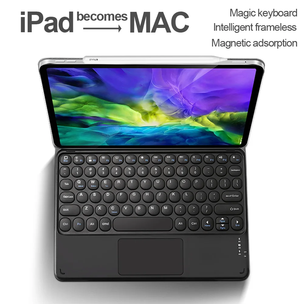 Тачпад клавиатура для iPad Air 4 Чехол 2020 Pro 11 12 9 2018 чехол Магнитный Тонкий Bluetooth