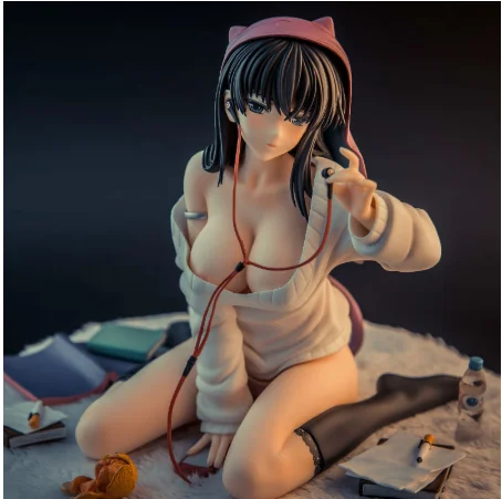 

24cm Japanese Anime Sexy Girl Figure SkyTube Hot Milk Illustrated by Aruchu Kizuki PVC Action Figure Model Toys Gift