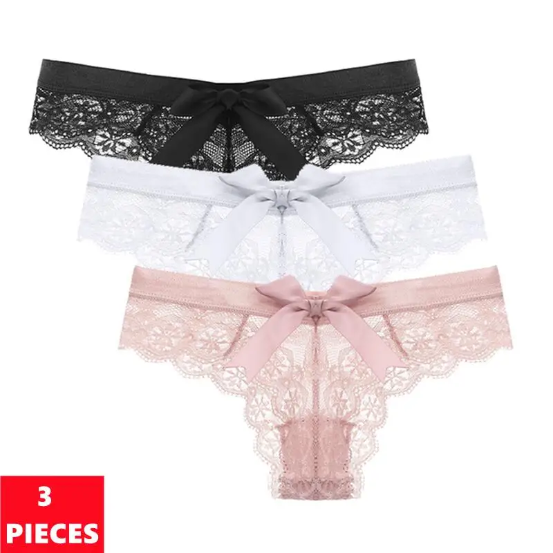

New Women Sexy Lace Panties Low-Waist Underwear Thong Female Temptation G String Breathable T-Back Lingerie Intimates
