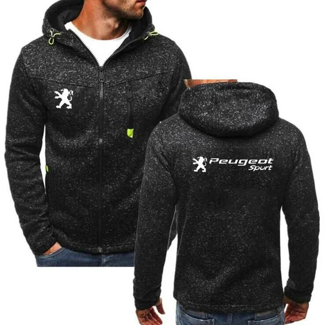 2020men Hooded For Peugeot Brand Cars Logo Print Hoodies Slim Men Sweatshirts Unisex Coat Zipper Cardigan Hoody Man Clothing | Автомобили