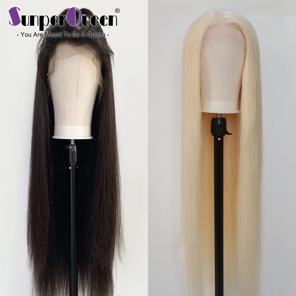 Парики из натуральных волос на шнурках прозрачные парики прямые 613 | Шиньоны и