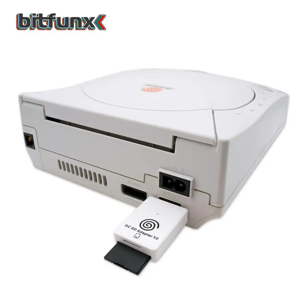 Адаптер для SD/TF карты Bitfunx SEGA Dreamcast DC консоль + CD с Загрузчиком DreamShell SD карта 32 ГБ С