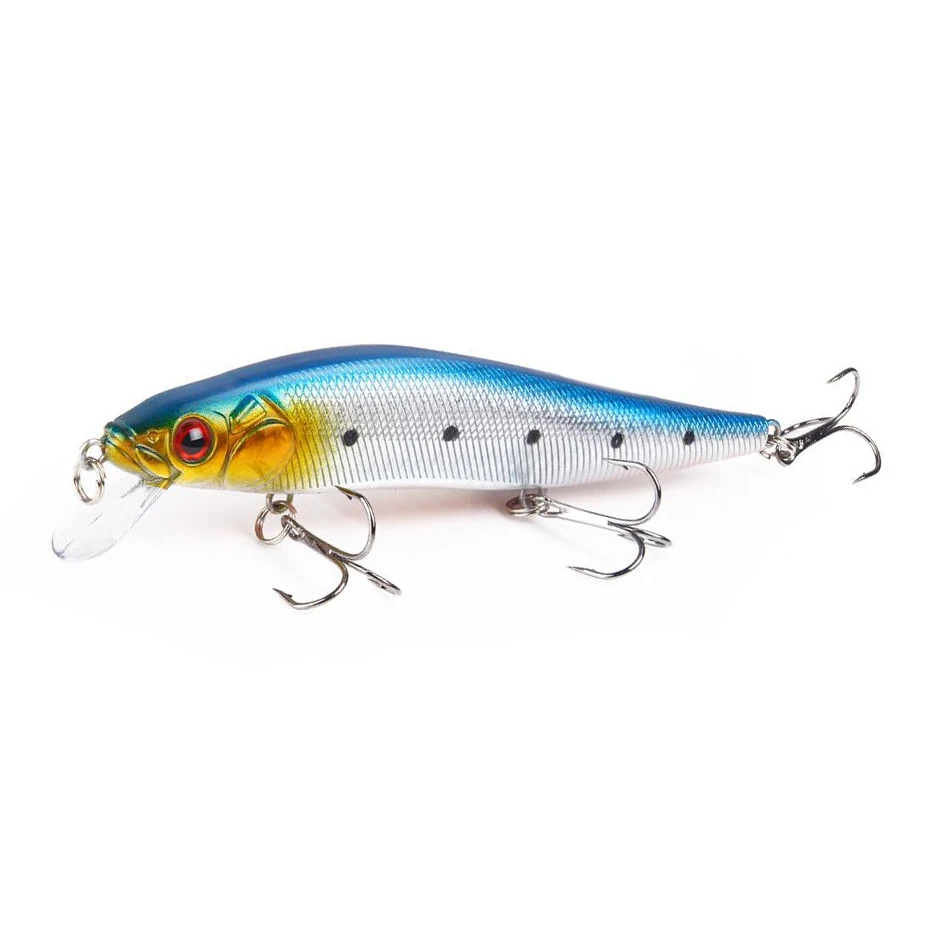 1 Шт. 14 см 23 г Topwater Wobblers 3D Глаза Рыболовные Приманки Минноу Твердые 3 рыболовные